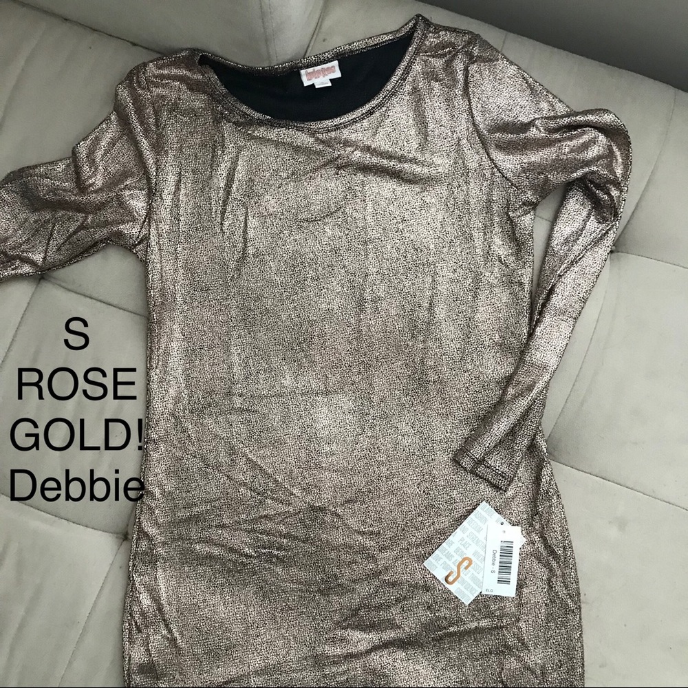 S BNWT ROSE GOLD Bodycon dress (LLR Debbie)